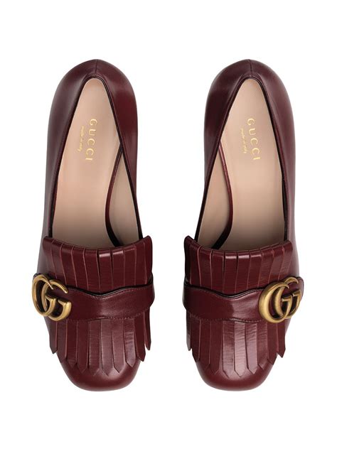 gucci decollete in pelle loafers|Gucci loafers for women.